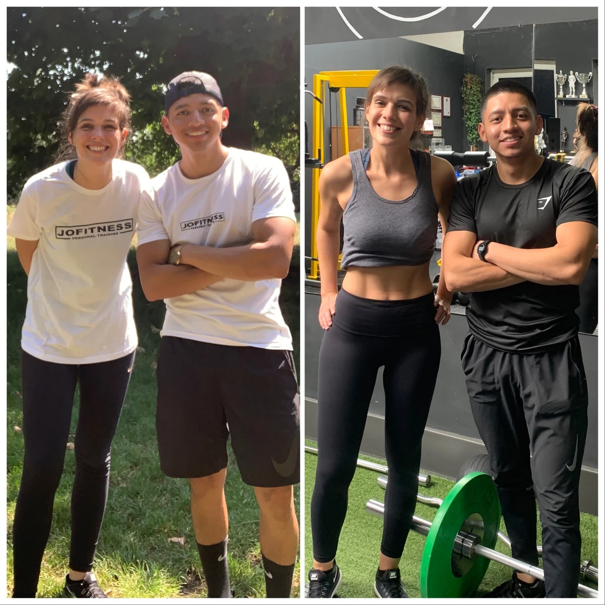 Couple transformation with JO FITNESS